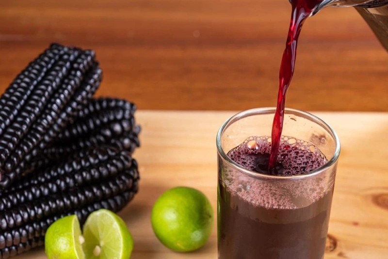 vaso de chicha morada