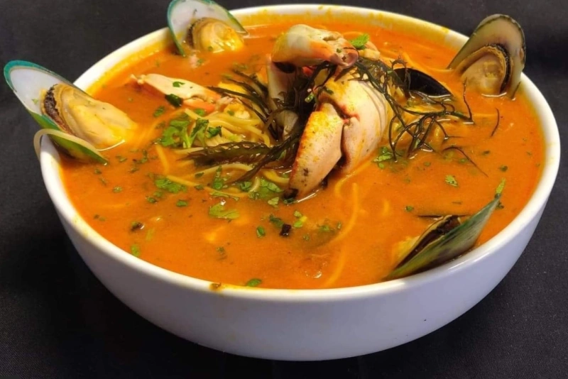 plato de sopa de choros